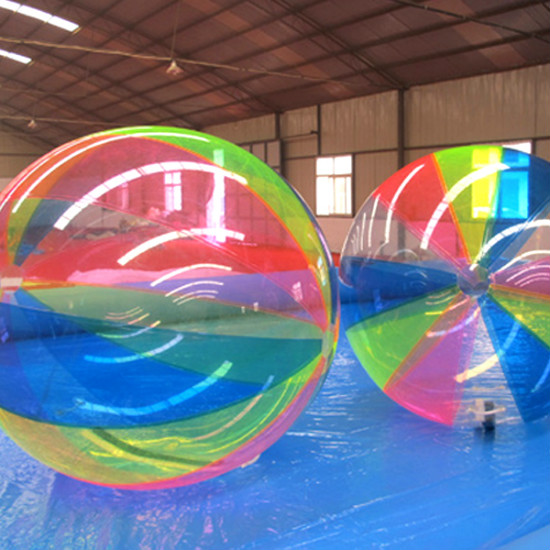 Inflatable water work ball